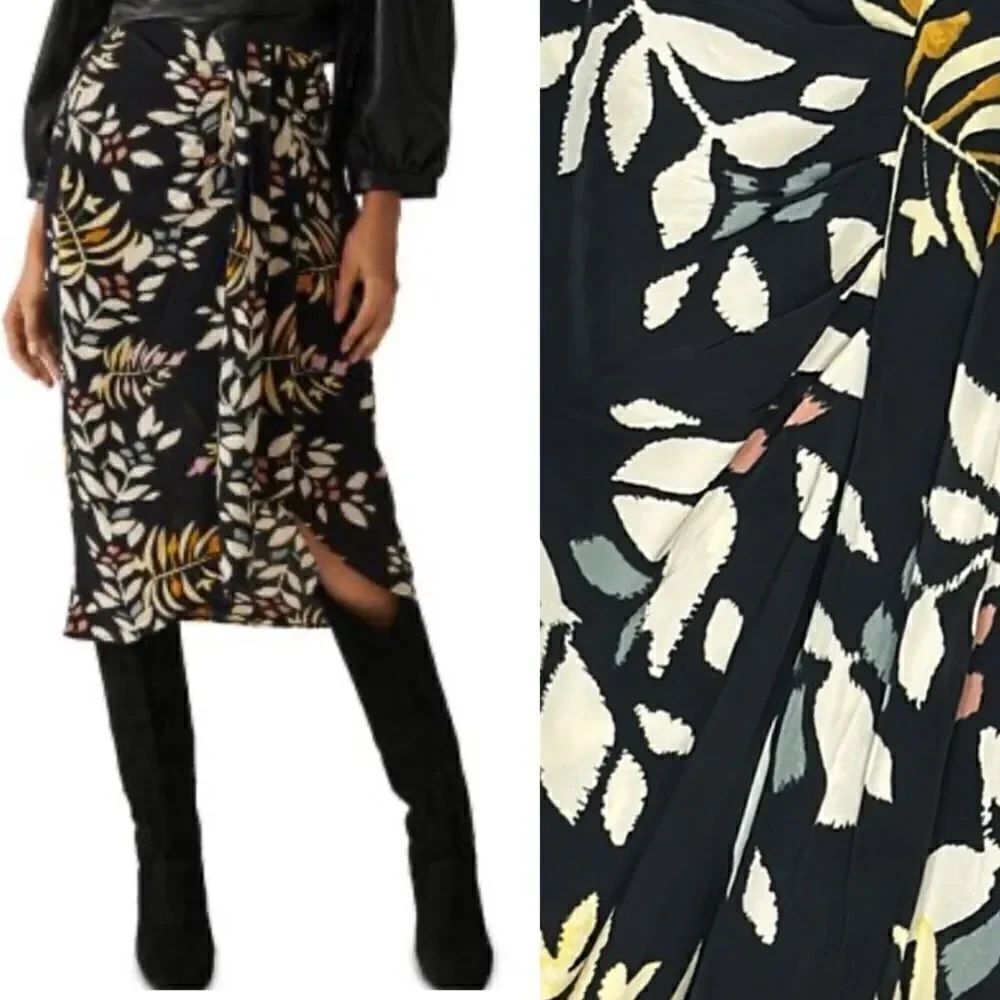 New BA&SH Christo Skirt - Black Small